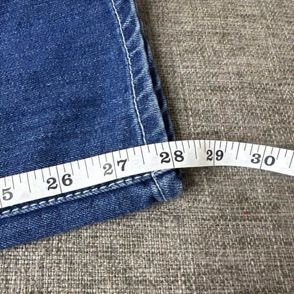 Levi Strauss Skinny Fit Mid Rise Denim Blue Jeans Girls Sz 14 Reg Adj Waist - Picture 7 of 7